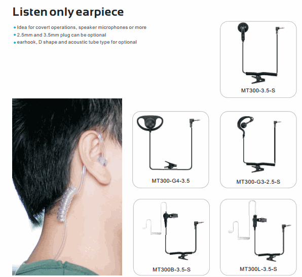 Two-Way Radio Earpieces for Efficient Communications