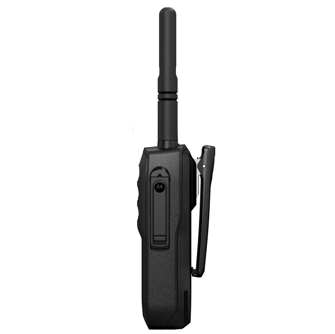 Left side of the Motorola R5 displaying connector Dust Cover