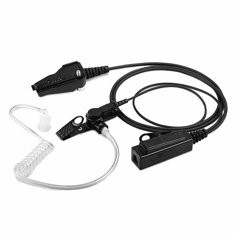 Earpiece Translucent one wire with push-to-talk