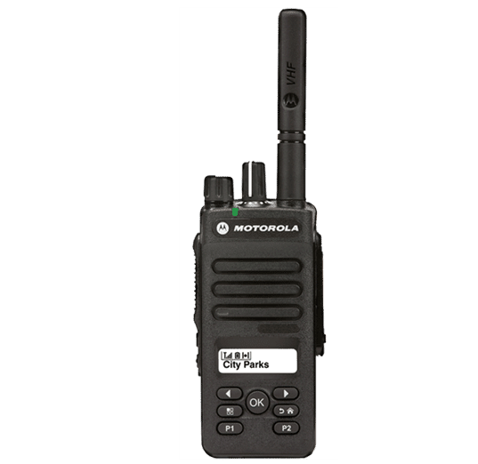 Motorola DP2600 Two Way Radios - Front Screen