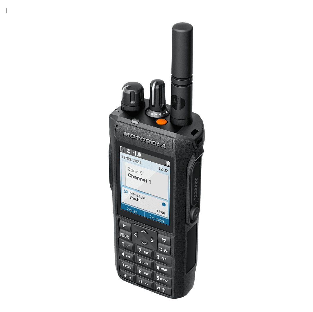Motorola R7 MOTOTRBO Portable two way radio - side pins