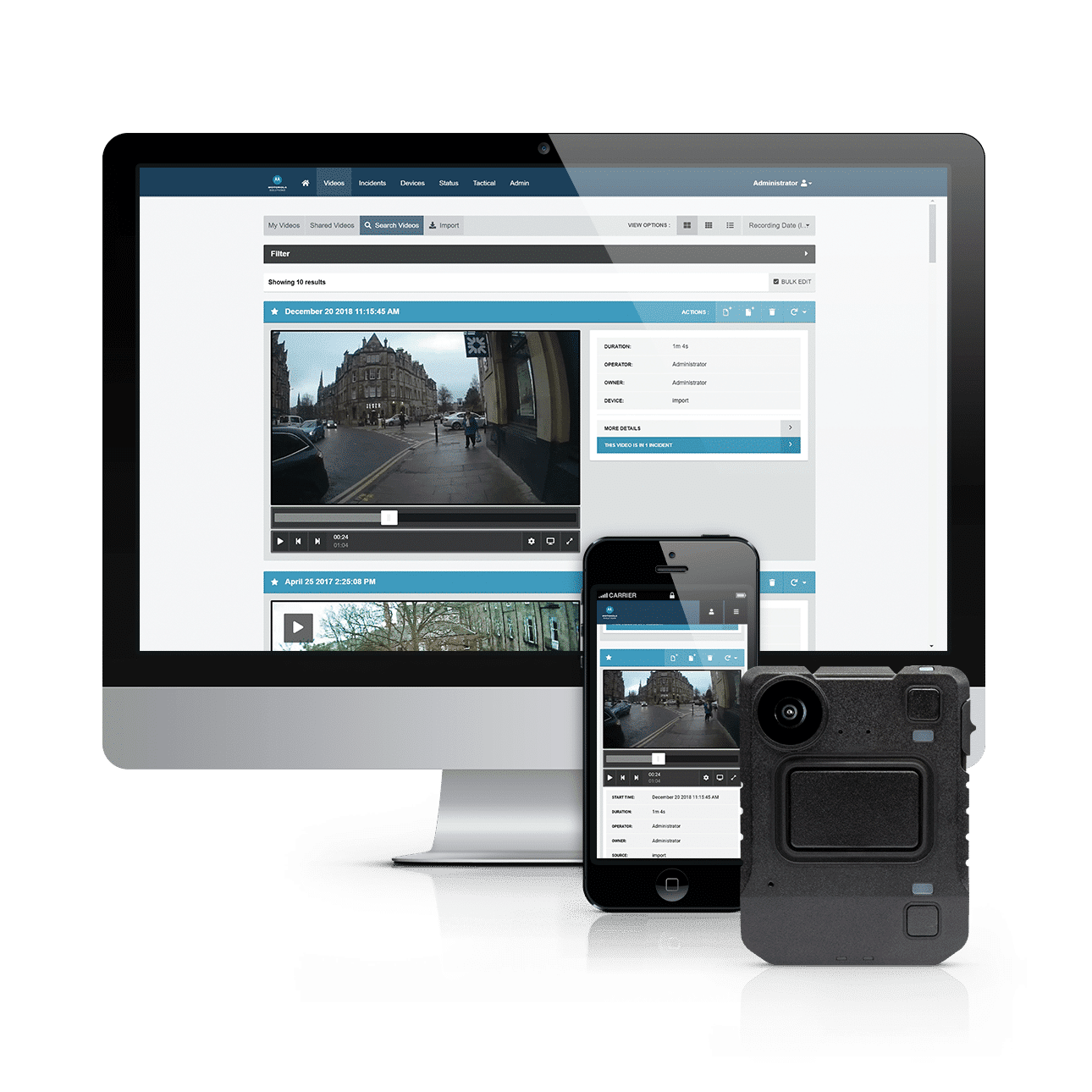 VideoManager for Body Worn Cameras in Schools, Hospitals, Healthcare, Security