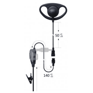 Kenwood DHOOK Earpieces for Two Way Radios with push to talk